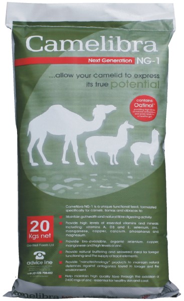 Camelibra, vitamin och mineralfoder f�r alpacka och lama